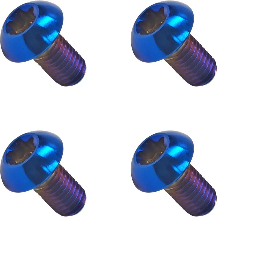 4Pcs M5x12mm Titanium Bolts for MTB Bike Bottle Cage Screw Titanium Bike Hardware